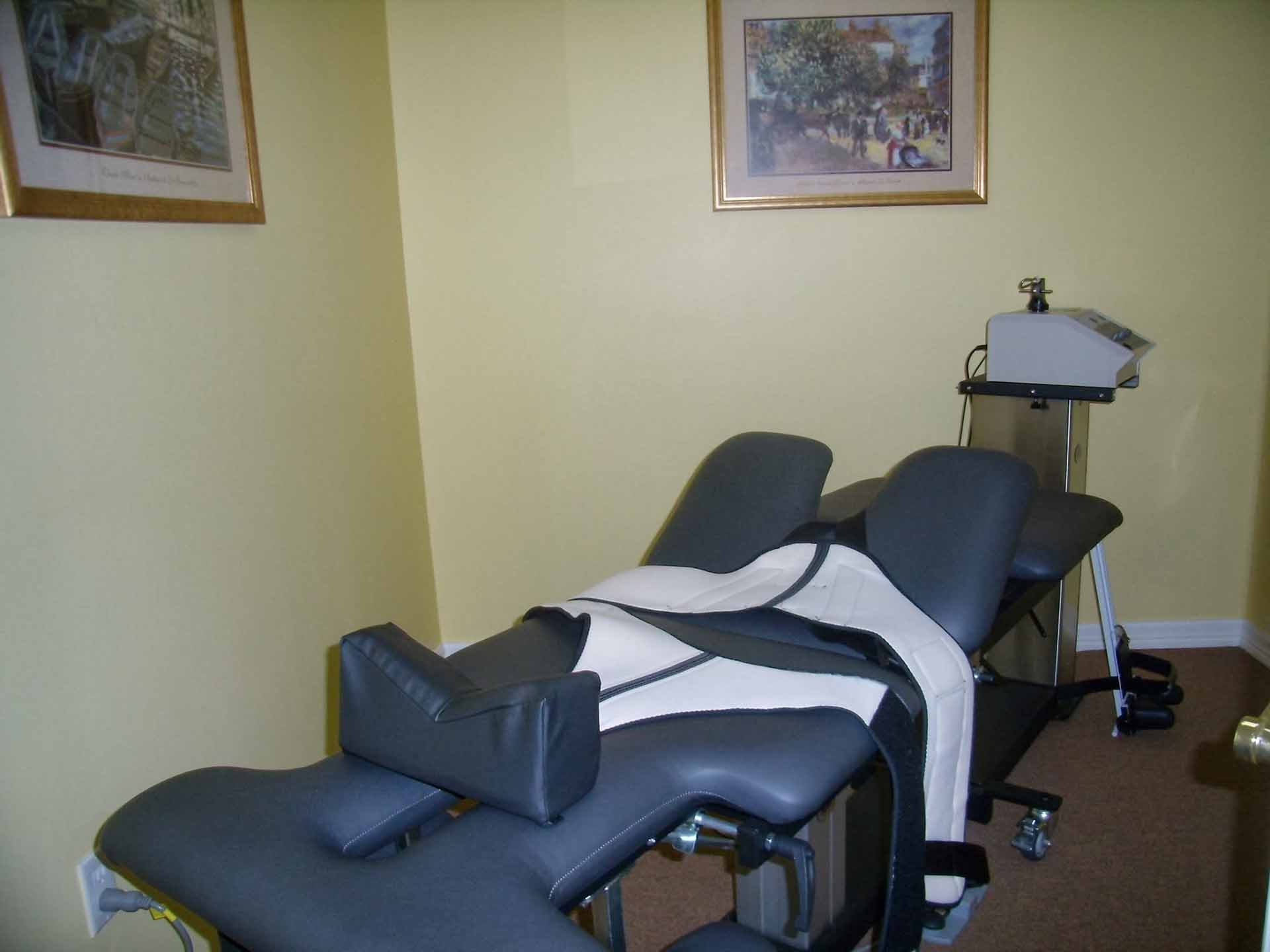 Spinal Decompression is used to pull discs back into place